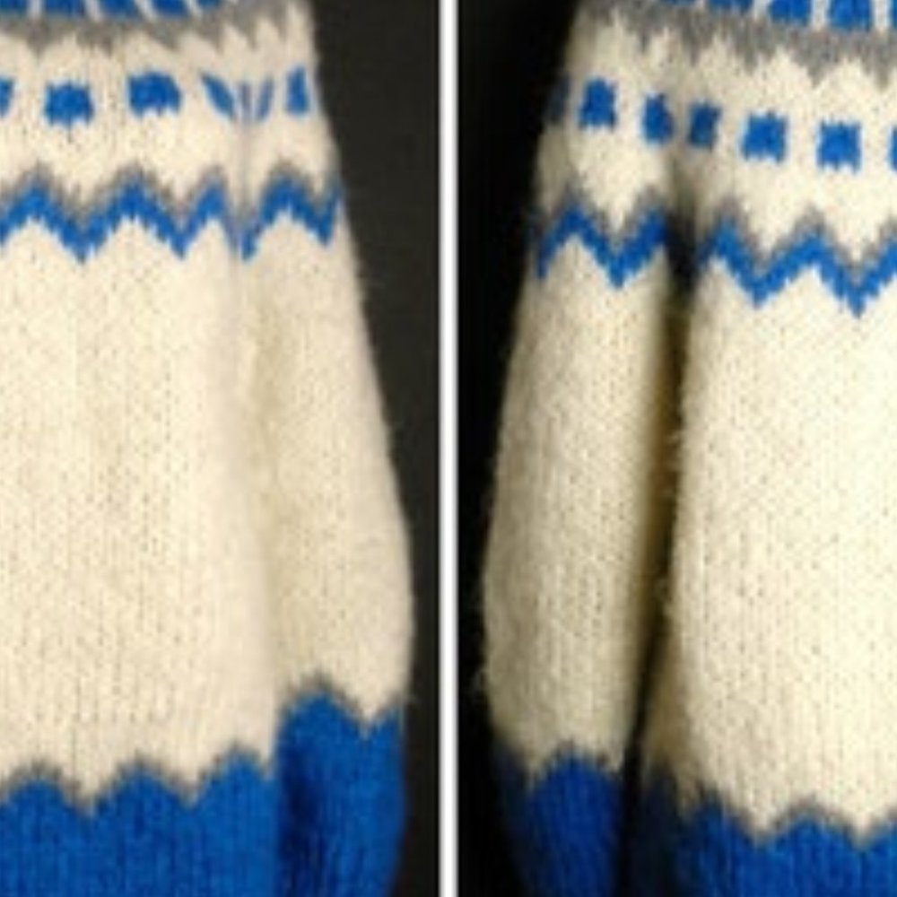ITALIAN knit Icelandic Ski Sweater. 100% wool.